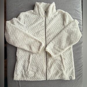 Free Country Ivory Textured Teddy Fleece Jacket